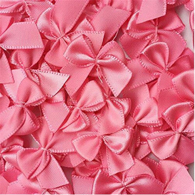 200 vnt. 2,2 * 2 cm juostiniai lankeliai Mažo dydžio poliesterio satino juostelė, gėlė „pasidaryk pats“ amatai, rankų darbo dekoracijos, rankų darbo vakarėlių reikmenys