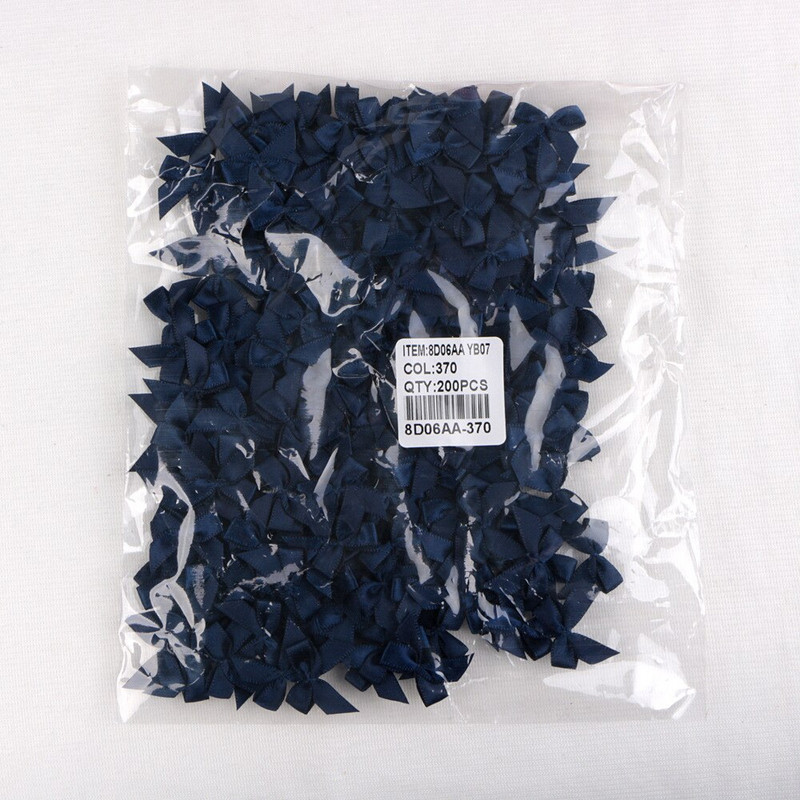 200 vnt. 2,2 * 2 cm juostiniai lankeliai Mažo dydžio poliesterio satino juostelė, gėlė „pasidaryk pats“ amatai, rankų darbo dekoracijos, rankų darbo vakarėlių reikmenys