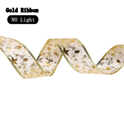 Ziemassvētku rotājumi LED lentes gaismas Ziemassvētku eglīšu rotājumi DIY mežģīņu loki String Lights Navidad mājas dekori Jaunais gads 2022