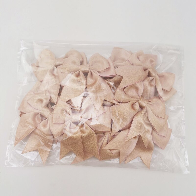 (15 buc/pachet) 7 cm fundă cu panglică de praf din aur roz Artizanat DIY Artizanat Ambalaj pentru cadouri Decorare Articole pentru petreceri de nuntă