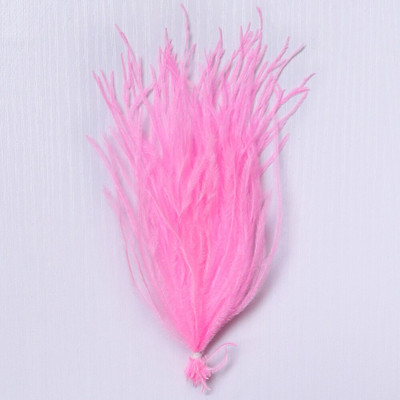 100 vnt./partija Natūralios stručio plunksnos „pasidaryk pats“ Plaukų plunksnos šilko auskarai Papuošalų gaminimo aksesuarai Dekoratyviniai amatai iš plunksnų 10-18cm