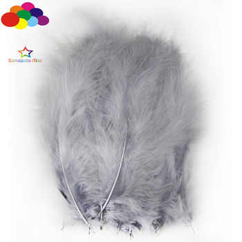 Сиви Macarons Color Turkey Feathers 100 Pcs Diy Fluff Imported for Wave Ball Gift Box Материал Dream Catcher Material