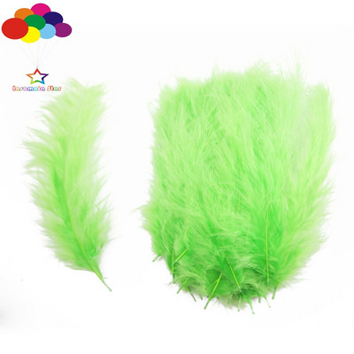 Сиви Macarons Color Turkey Feathers 100 Pcs Diy Fluff Imported for Wave Ball Gift Box Материал Dream Catcher Material