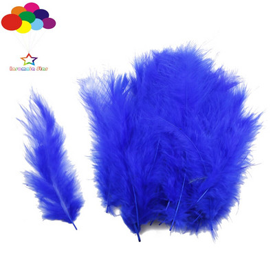 Сиви Macarons Color Turkey Feathers 100 Pcs Diy Fluff Imported for Wave Ball Gift Box Материал Dream Catcher Material