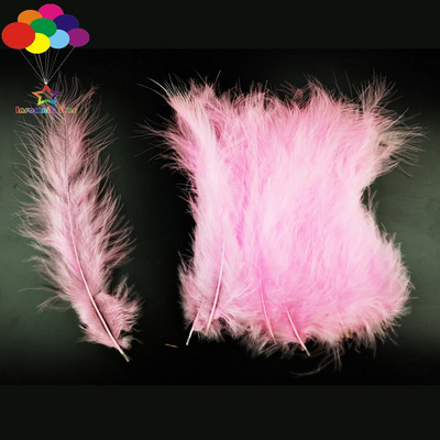 Сиви Macarons Color Turkey Feathers 100 Pcs Diy Fluff Imported for Wave Ball Gift Box Материал Dream Catcher Material