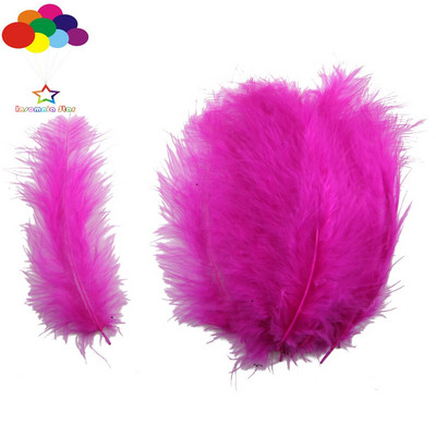 Сиви Macarons Color Turkey Feathers 100 Pcs Diy Fluff Imported for Wave Ball Gift Box Материал Dream Catcher Material