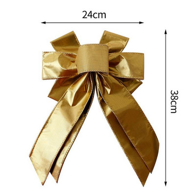 Velike božićne mašne Ukrasi za božićno drvce Ručno izrađene karirane mašne Novogodišnje uređenje doma Mašnice za zamatanje darova za obrt