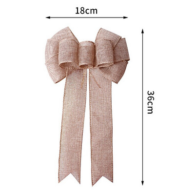 Velike božićne mašne Ukrasi za božićno drvce Ručno izrađene karirane mašne Novogodišnje uređenje doma Mašnice za zamatanje darova za obrt