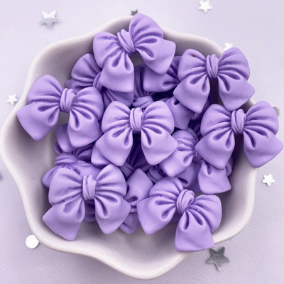 20 de bucăți rășină Kawaii pictat colorat desene animate bowknot flatback piatră figurine album de însemnări DIY decor accesorii pentru casă artizanat M201