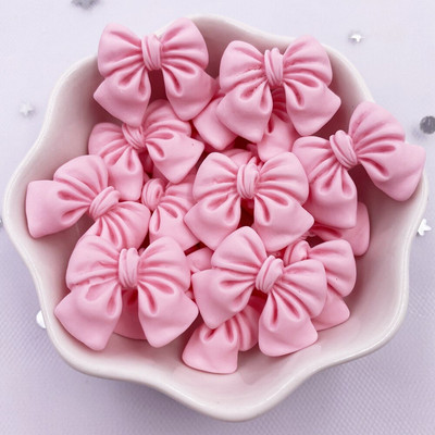 20 de bucăți rășină Kawaii pictat colorat desene animate bowknot flatback piatră figurine album de însemnări DIY decor accesorii pentru casă artizanat M201