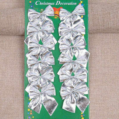 Pandantive pentru brad de Crăciun 12 buc. Ornamente cu papion de Crăciun Decoratiuni pentru pom Bledouri 2022 Anul Nou Decoratiuni pentru casă de Crăciun