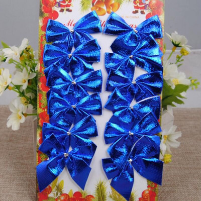 Pandantive pentru brad de Crăciun 12 buc. Ornamente cu papion de Crăciun Decoratiuni pentru pom Bledouri 2022 Anul Nou Decoratiuni pentru casă de Crăciun