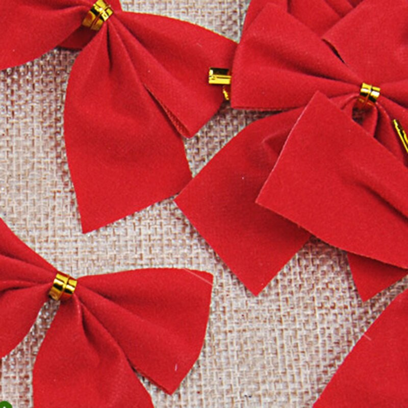 Pandantive pentru brad de Crăciun 12 buc. Ornamente cu papion de Crăciun Decoratiuni pentru pom Bledouri 2022 Anul Nou Decoratiuni pentru casă de Crăciun