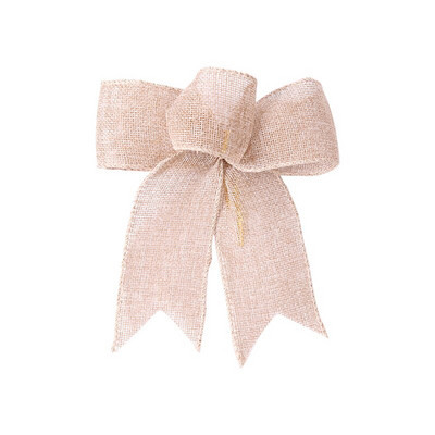 3 urechi fundă de Crăciun Panglică Decor de Anul Nou Decorat pentru brad de Crăciun Fundițe pentru artizanat Tema de Crăciun Arc mic DIY de in