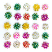 100 tk 2,5 cm minikingitusvibud, isekleepuvad jõulukinke vibud sünnipäevaks, jõuludeks, peokaunistuseks