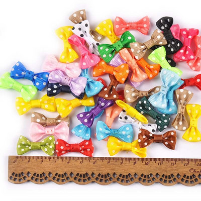 50 бр. Смесен моден коледен лък Ръчно изработен домашен декор за сватбено тържество Панделки с бантик Орнаменти за коледно дърво Новогодишни консумативи