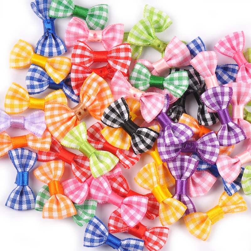 50 бр. Смесен моден коледен лък Ръчно изработен домашен декор за сватбено тържество Панделки с бантик Орнаменти за коледно дърво Новогодишни консумативи