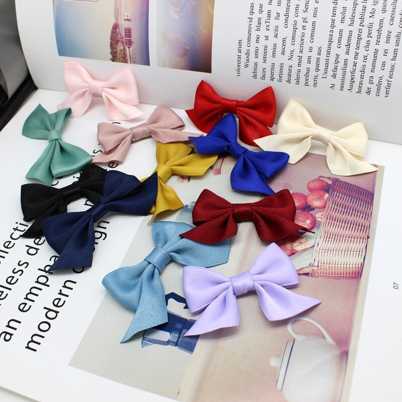 10/30KOM velike mašne satenska vrpca širine DIY ručno izrađena kopča za kosu mašna odjeća poklon ukrasi mašnom zamatanje cvijet za obrt