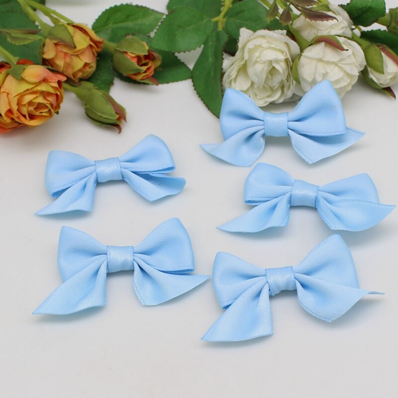 10/30KOM velike mašne satenska vrpca širine DIY ručno izrađena kopča za kosu mašna odjeća poklon ukrasi mašnom zamatanje cvijet za obrt