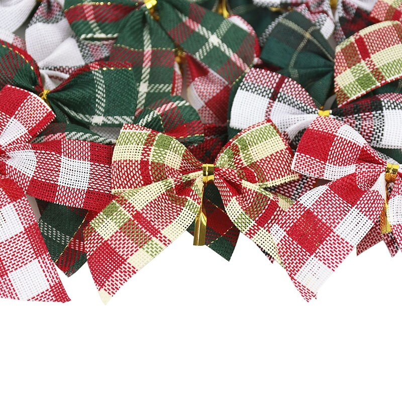 10/20 tk jõuluvibud Kaunistus Jõulupuu rippuvate ripatsidega kaunistused Kuldne punane vibu sõlm Kodu uusaastakingitus 2023 Navidad