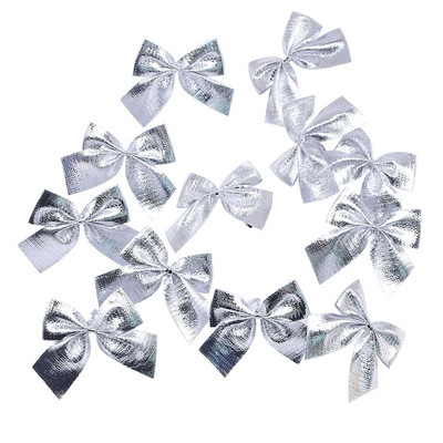 24 buc Arcuri de Crăciun Festival 5,5 cm Aur Argintiu Roșu Fundă Ornamente pentru Pomul de Crăciun Decoratiuni Anul Nou 2021Navidad Decor