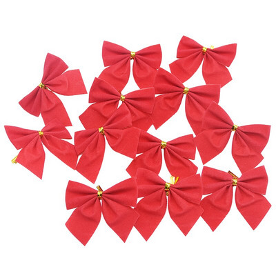 24 buc Arcuri de Crăciun Festival 5,5 cm Aur Argintiu Roșu Fundă Ornamente pentru Pomul de Crăciun Decoratiuni Anul Nou 2021Navidad Decor