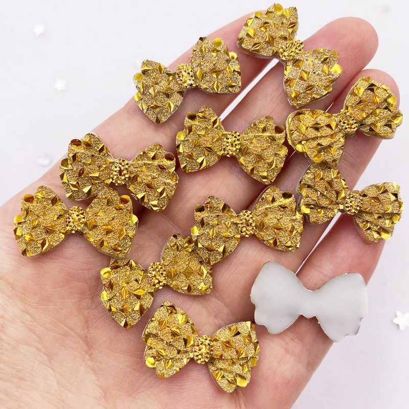 60 kom Smola slatka kristalna mašna Flatback Rhinestone Spomenar DIY Wedding Applique Ornament Ukosnica Dodaci Rukotvorine F549