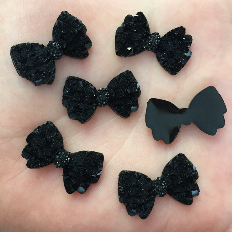 60 kom Smola slatka kristalna mašna Flatback Rhinestone Spomenar DIY Wedding Applique Ornament Ukosnica Dodaci Rukotvorine F549