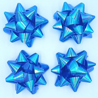 Glitter Star vibud, kingituste pakkimisega vibud-jõululindiga kinkekibud, 2 3/4" tolli (10 tk)