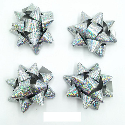 Glitter Star vibud, kingituste pakkimisega vibud-jõululindiga kinkekibud, 2 3/4" tolli (10 tk)