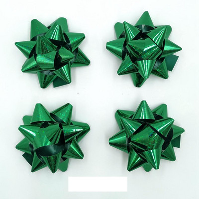Glitter Star vibud, kingituste pakkimisega vibud-jõululindiga kinkekibud, 2 3/4" tolli (10 tk)