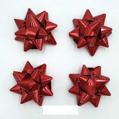 Glitter Star vibud, kingituste pakkimisega vibud-jõululindiga kinkekibud, 2 3/4" tolli (10 tk)