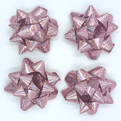 Glitter Star vibud, kingituste pakkimisega vibud-jõululindiga kinkekibud, 2 3/4" tolli (10 tk)