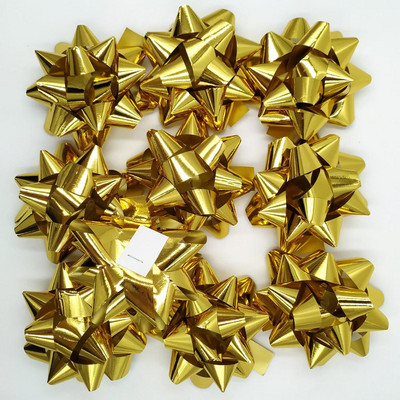 Glitter Star vibud, kingituste pakkimisega vibud-jõululindiga kinkekibud, 2 3/4" tolli (10 tk)