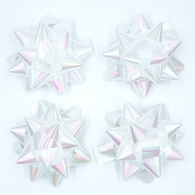 Glitter Star vibud, kingituste pakkimisega vibud-jõululindiga kinkekibud, 2 3/4" tolli (10 tk)