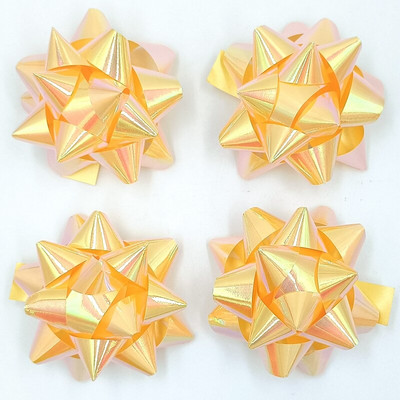 Glitter Star vibud, kingituste pakkimisega vibud-jõululindiga kinkekibud, 2 3/4" tolli (10 tk)