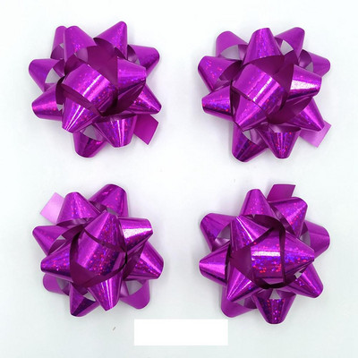 Glitter Star vibud, kingituste pakkimisega vibud-jõululindiga kinkekibud, 2 3/4" tolli (10 tk)