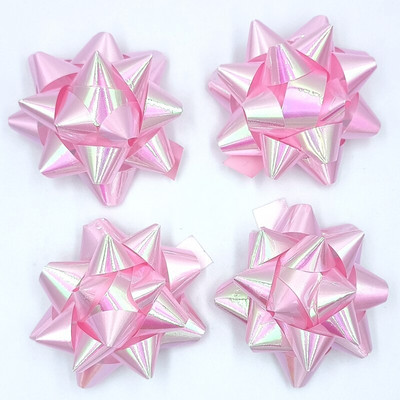 Glitter Star vibud, kingituste pakkimisega vibud-jõululindiga kinkekibud, 2 3/4" tolli (10 tk)