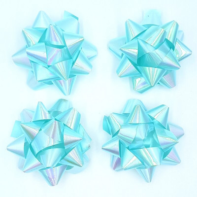 Glitter Star vibud, kingituste pakkimisega vibud-jõululindiga kinkekibud, 2 3/4" tolli (10 tk)
