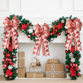 Jõuluvibud 1 tk. Jõululindiga vibukaunistus Sädelevad punased pärjad Vibu jõulupuu jaoks kodu pühadefestival 