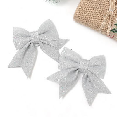 1/3 vnt. 12 cm Kalėdų lankas Kalėdų eglutės pakabinimo dekoravimas klasės lango namų dekoras Kalėdų papuošalai lankas girliandos priedai