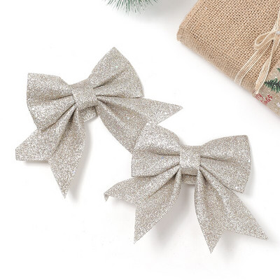 1/3 vnt. 12 cm Kalėdų lankas Kalėdų eglutės pakabinimo dekoravimas klasės lango namų dekoras Kalėdų papuošalai lankas girliandos priedai