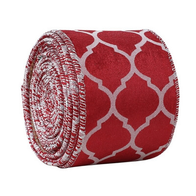 B0KB Лента за опаковане на подаръци Лента с жичен ръб за венци Ленти Коледен декор Направи си сам