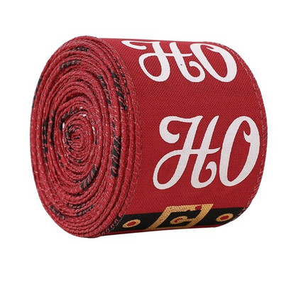 B0KB Лента за опаковане на подаръци Лента с жичен ръб за венци Ленти Коледен декор Направи си сам