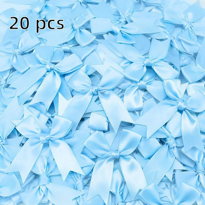 20 tk 85*85 mm roosad satiinpaelaga vibud kaunistuspaketid kingituseks väikesed lillelised vibud käsitööks pulmade vibu sünniks isetegemise peokaunistus