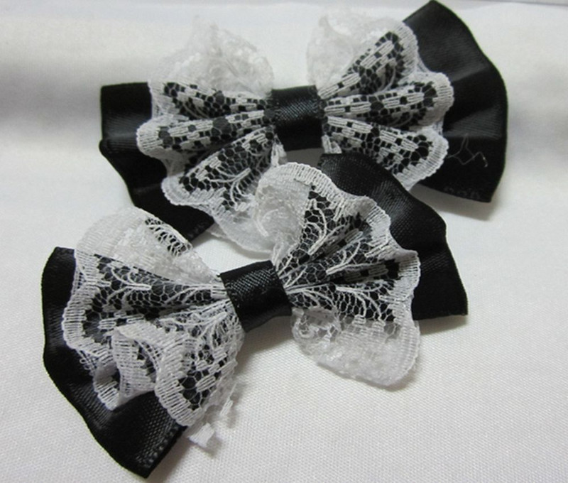 Organza satenska vrpca Mašna Appliques Craft DIY Wedding 10kom 55mm*35mm A01