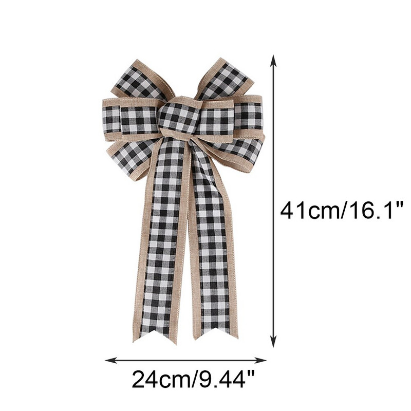 Ukrasi za božićno drvce Mašne Veliki čvor od vrpce Božićno drvce Mašne Kravate Ukrasi Novogodišnji ukras Noel 2022