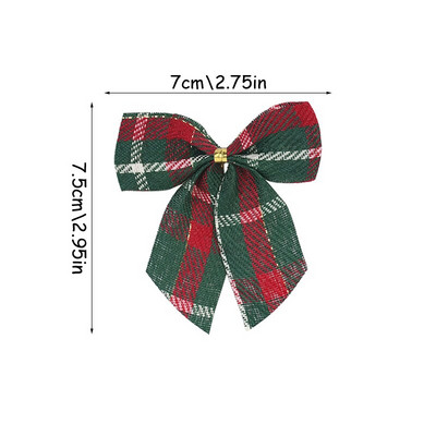 10/20 bucăți 7 cm funde de Crăciun ornament pentru brad de Crăciun cu fundă pentru articole de artizanat, bricolaj, accesorii pentru coroana de Crăciun, cutie de cadou pentru decorare