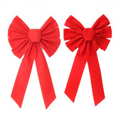 Коледни лъкове Многоразмерни червени лъкове за занаяти Орнаменти за коледно дърво Сватбен новогодишен бантик Празнични парти консумативи