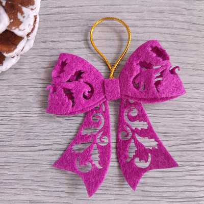 5 buc. Arcuri DIY Arcuri cadou pentru petrecere de Crăciun Decor cu sclipici pentru brad de Crăciun Pandantiv Accesorii pentru decorare